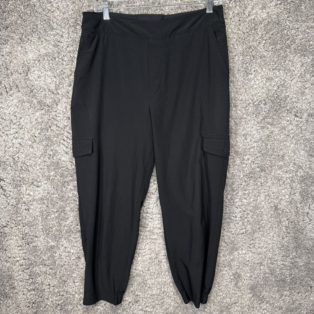 Soft Surroundings Women’s Lightweight Pull On Jogger Pants Medium Black Cargo